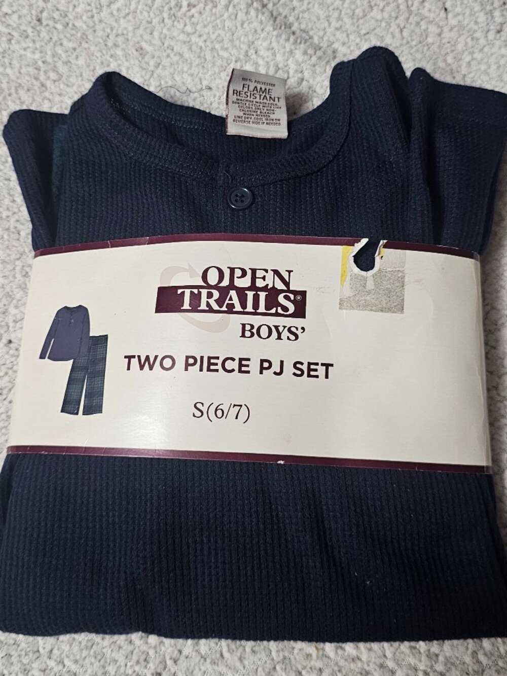 Open Trails - Boys' Two-Piece PJ Set - Size S(6/7) - New Without Tags